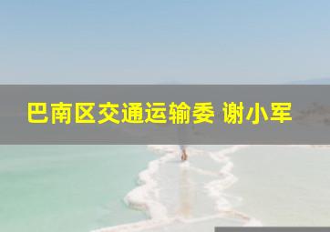 巴南区交通运输委 谢小军